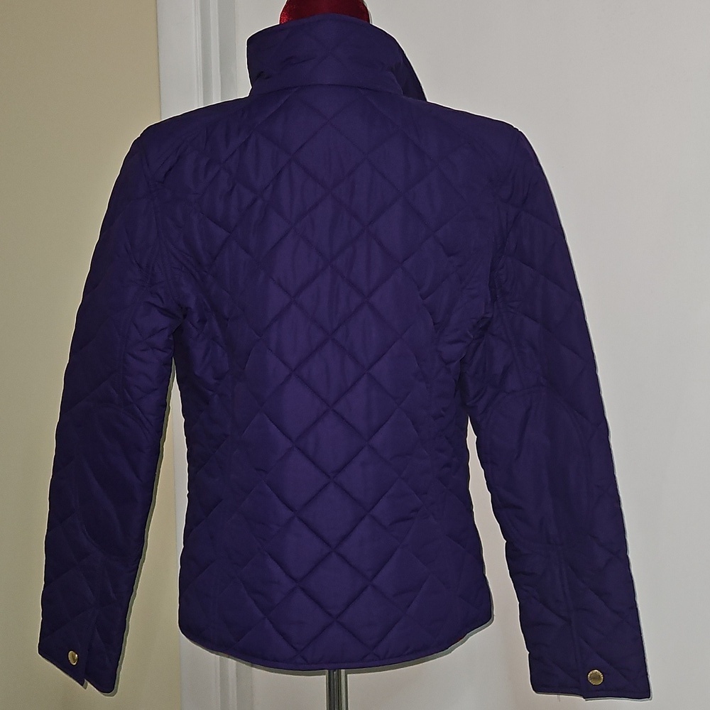 Lauren Ralph Lauren Women's Purple Quilted Jacket Size Medium - Picture 3 of 6